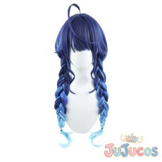 画像2: Vtuber　天宮こころ　クリスマス衣装　ツインテール三つ編み　コスプレウィッグ　バーチャルYouTuber　コスプレ鬘　JUJUcosplay (2)