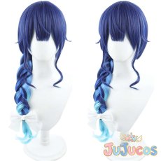 画像1: Vtuber　天宮こころ　クリスマス衣装　サイド三つ編み　コスプレウィッグ　バーチャルYouTuber　コスプレ鬘　JUJUcosplay (1)