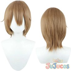 画像1: 茅森月歌　　コスプレウィッグ　ヘブンバーンズレッド　コスプレ鬘　JUJUcosplay (1)