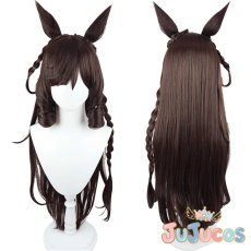 画像1: ダイイチルビー　コスプレウィッグ　ウマ娘プリティーダービー　コスプレ鬘　JUJUcosplay (1)