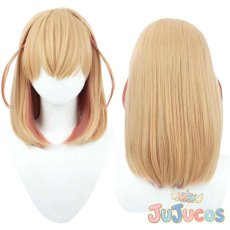 画像1: 日野下花帆　コスプレウィッグ　ラブライブ！蓮ノ空女学院スクールアイドルクラブ　コスプレ鬘　JUJUcosplay (1)