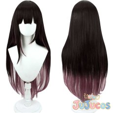 画像1: VTuber　鈴鹿詩子　コスプレウィッグ　バーチャルYouTuber　コスプレ鬘　JUJUcosplay (1)