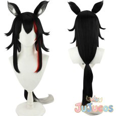 画像1: VTuber　大神ミオ　通常衣装　コスプレウィッグ　バーチャルYouTuber　コスプレ鬘　JUJUcosplay (1)