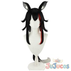 画像2: VTuber　大神ミオ　通常衣装　コスプレウィッグ　バーチャルYouTuber　コスプレ鬘　JUJUcosplay (2)