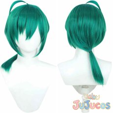 画像1: VTuber　緑仙　冬服　コスプレウィッグ　バーチャルYouTuber　コスプレ鬘　JUJUcosplay (1)