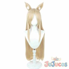 画像2: 尾刃カンナ　コスプレウィッグ　ブルーアーカイブ　コスプレ鬘　JUJUcosplay (2)