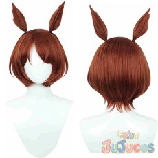 画像1: サクラローレル　コスプレウィッグ　ウマ娘プリティーダービー　コスプレ鬘　JUJUcosplay (1)