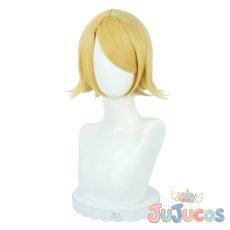 画像2: 鏡音リン　コスプレウィッグ　VOCALOID　コスプレ鬘　JUJUcosplay (2)