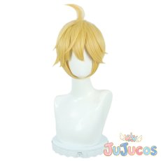 画像2: 鏡音レン　コスプレウィッグ　VOCALOID　コスプレ鬘　JUJUcosplay (2)