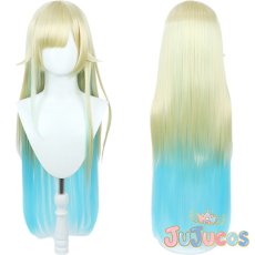 画像1: VTuber　藍沢エマ　コスプレウィッグ　バーチャルYouTuber　コスプレ鬘　JUJUcosplay (1)