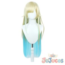 画像2: VTuber　藍沢エマ　コスプレウィッグ　バーチャルYouTuber　コスプレ鬘　JUJUcosplay (2)