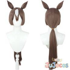 画像1: サトノダイヤモンド　新衣装　コスプレウィッグ　ウマ娘プリティーダービー　コスプレ鬘　JUJUcosplay (1)