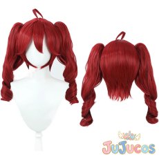 画像1: 重音テト　コスプレウィッグ　VOCALOID　コスプレ鬘　JUJUcosplay (1)