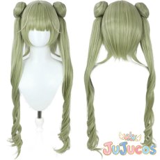 画像1: VTuber　英リサ　コスプレウィッグ　バーチャルYouTuber　コスプレ鬘　JUJUcosplay (1)