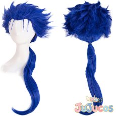 画像1: FGO　クー・フーリン　コスプレウィッグ　Fate/Grand Order　コスプレ鬘　JUJUcosplay (1)