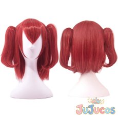 画像1: 黒澤ルビィ　コスプレウィッグ　ラブライブ! サンシャイン!!　コスプレ鬘　JUJUcosplay (1)