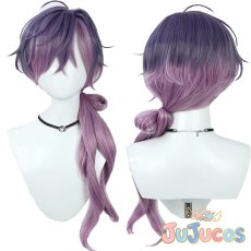 画像1: VTuber　Uki Violeta(浮奇ヴィオレタ)　私服　コスプレウィッグ　バーチャルYouTuber　コスプレ鬘　JUJUcosplay (1)