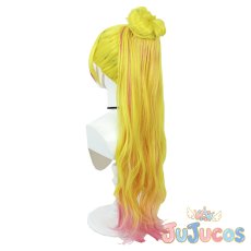 画像3: 春野はるか(キュアフローラ)　変身後　コスプレウィッグ　Go!プリンセスプリキュア　コスプレ鬘　JUJUcosplay (3)