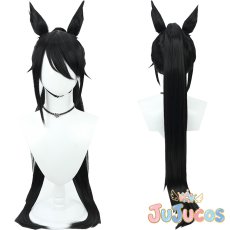 画像1: シンボリクリスエス　勝負服　コスプレウィッグ　ウマ娘プリティーダービー　コスプレ鬘　JUJUcosplay (1)