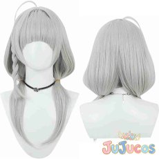 画像1: VTuber　紫咲シオン　制服風衣装　コスプレウィッグ　バーチャルYouTuber　コスプレ鬘　JUJUcosplay (1)