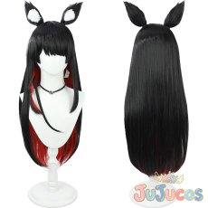 画像1: 狐坂ワカモ　コスプレウィッグ　ブルーアーカイブ　コスプレ鬘　JUJUcosplay (1)