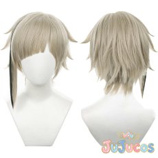 画像1: 中島敦　コスプレウィッグ　文豪ストレイドッグス　コスプレ鬘　JUJUcosplay (1)