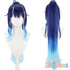 画像1: Vtuber　天宮こころ　新衣装　セーラー服＆パーカー　コスプレウィッグ　バーチャルYouTuber　コスプレ鬘　JUJUcosplay (1)