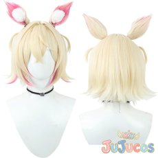 画像1: VTuber　Mococo Abyssgard(モココ・アビスガード)　コスプレウィッグ　バーチャルYouTuber　コスプレ鬘　JUJUcosplay (1)