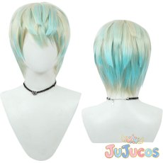 画像1: Vtuber　緋八マナ　コスプレウィッグ　バーチャルYouTuber　コスプレ鬘　JUJUcosplay (1)