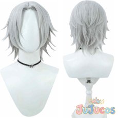 画像1: 獄寺隼人　コスプレウィッグ　家庭教師ヒットマンREBORN!　コスプレ鬘　JUJUcosplay (1)
