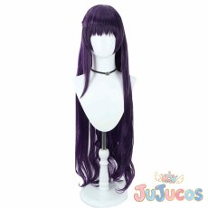 画像2: ダークシック・ドレス　朝比奈まふゆ　優しいおまじない　コスプレウィッグ　プロジェクトセカイ カラフルステージ！ feat. 初音ミク　コスプレ鬘　JUJUcosplay (2)