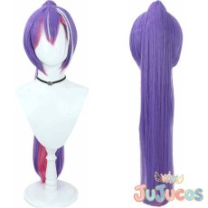 画像1: VTuber　常闇トワ　白衣装　コスプレウィッグ　バーチャルYouTuber　コスプレ鬘　JUJUcosplay (1)