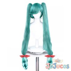 画像2: 2024雪ミク　コスプレウィッグ　VOCALOID　コスプレ鬘　JUJUcosplay (2)