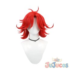 画像2: ニフティ　コスプレウィッグ　ハズビン・ホテル（Hazbin Hotel）　コスプレ鬘　JUJUcosplay (2)