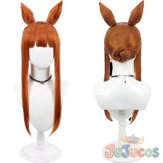 画像1: サイレンススズカ　水着　コスプレウィッグ　ウマ娘プリティーダービー　コスプレ鬘　JUJUcosplay (1)