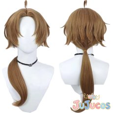 画像1: ルーデウス・グレイラット　コスプレウィッグ　無職転生 ?異世界行ったら本気だす?　コスプレ鬘　JUJUcosplay (1)