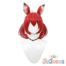 画像2: VTuber　赤見かるび　コスプレウィッグ　バーチャルYouTuber　コスプレ鬘　JUJUcosplay (2)