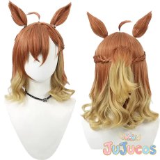 画像1: ジャングルポケット　コスプレウィッグ　ウマ娘プリティーダービー　コスプレ鬘　JUJUcosplay (1)