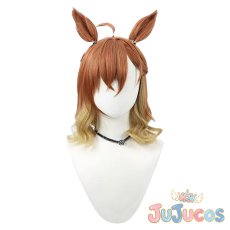 画像2: ジャングルポケット　コスプレウィッグ　ウマ娘プリティーダービー　コスプレ鬘　JUJUcosplay (2)