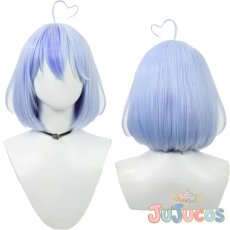 画像1: Vtuber　雪花ラミィ　パジャマ　短髪　コスプレウィッグ　バーチャルYouTuber　コスプレ鬘　JUJUcosplay (1)