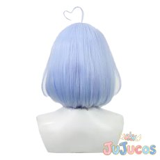 画像3: Vtuber　雪花ラミィ　パジャマ　短髪　コスプレウィッグ　バーチャルYouTuber　コスプレ鬘　JUJUcosplay (3)