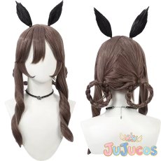 画像1: ジェンティルドンナ　コスプレウィッグ　ウマ娘プリティーダービー　コスプレ鬘　JUJUcosplay (1)