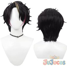 画像1: VTuber　Shu Yamino(闇ノシュウ)　短髪　コスプレウィッグ　バーチャルYouTuber　コスプレ鬘　JUJUcosplay (1)