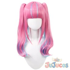 画像2: VTuber　ホロライブ　2024新衣装　湊あくあ　コスプレウィッグ　バーチャルYouTuber　コスプレ鬘　JUJUcosplay (2)