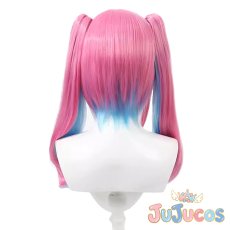 画像3: VTuber　ホロライブ　2024新衣装　湊あくあ　コスプレウィッグ　バーチャルYouTuber　コスプレ鬘　JUJUcosplay (3)