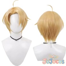 画像1: アメリカ　アルフレッド・F・ジョーンズ　コスプレウィッグ　Axis Powers ヘタリア　コスプレ鬘　JUJUcosplay (1)