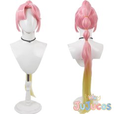 画像1: 安養寺姫芽　コスプレウィッグ　ラブライブ！蓮ノ空女学院スクールアイドルクラブ　コスプレ鬘　JUJUcosplay (1)