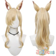 画像1: 尾刃カンナ　水着　コスプレウィッグ　ブルーアーカイブ　コスプレ鬘　JUJUcosplay (1)