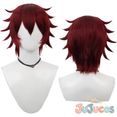 画像1: ギデル　Gidel　コスプレウィッグ　ツイステッドワンダーランド　コスプレ鬘　JUJUcosplay (1)