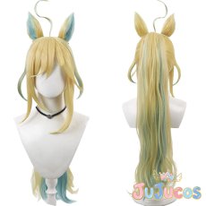 画像1: ネオユニヴァース　勝負服　コスプレウィッグ　ウマ娘プリティーダービー　コスプレ鬘　JUJUcosplay (1)